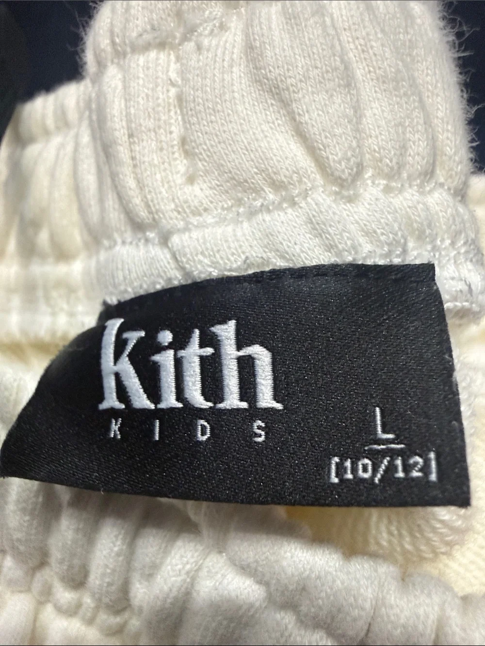 Kith Cream Kids Sweatshirt & Sweatpants with Red and Blue Logo